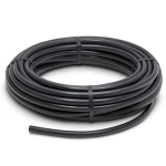 HDPE Plastic Pipe Pressure 10 Bar PE 100 Size 63 mm Thickness 3.8 mm Black