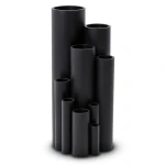 High Density Polyethylene Pipe 12.5 Bar PE 100 Size 200 mm Thickness 14.7 mm Black