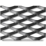 Hot Rolled Black Steel Expanded Metal Mesh Thickness 1.2 mm Width 1.22 m Length 4 m