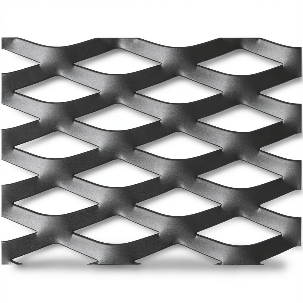 Hot Rolled Black Steel Expanded Metal Mesh Thickness 1.2 mm Width 1.22 m Length 4 m