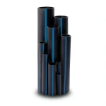 HDPE Plastic Pipe 250 mm Size 18.4 mm Thickness 12.5 Bar Pressure PE 100 Black