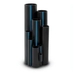 HDPE Pipe Pressure 12.5 Bar PE 100, 315 mm OD, 23.2 mm Thickness, Black