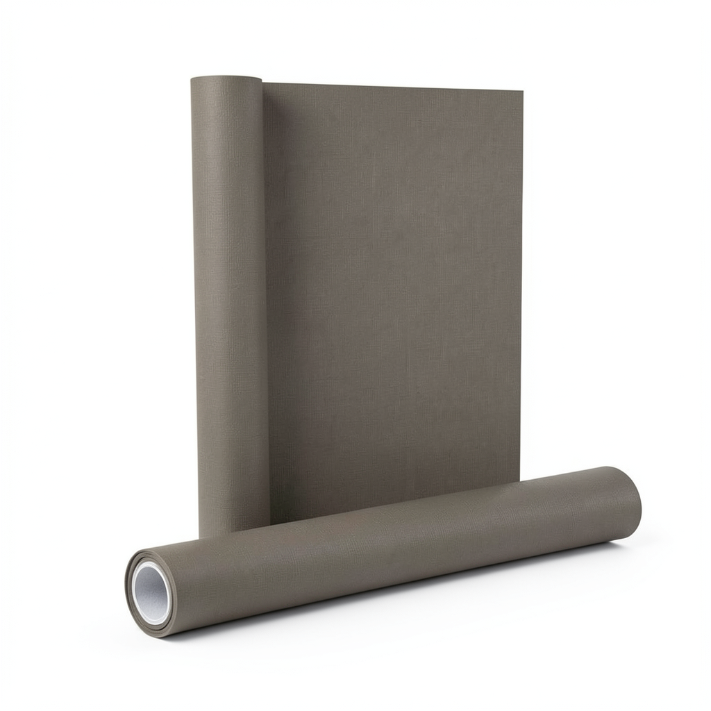 Dutch Plain Wall Covering 10m x 0.53m, Dark Beige