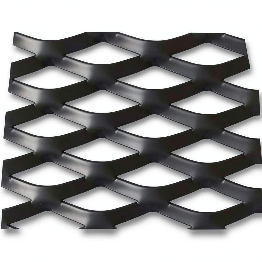 Hot Rolled Black Steel Expanded Metal Mesh Thickness 1.4 mm Width 1.22 m Length 2 m