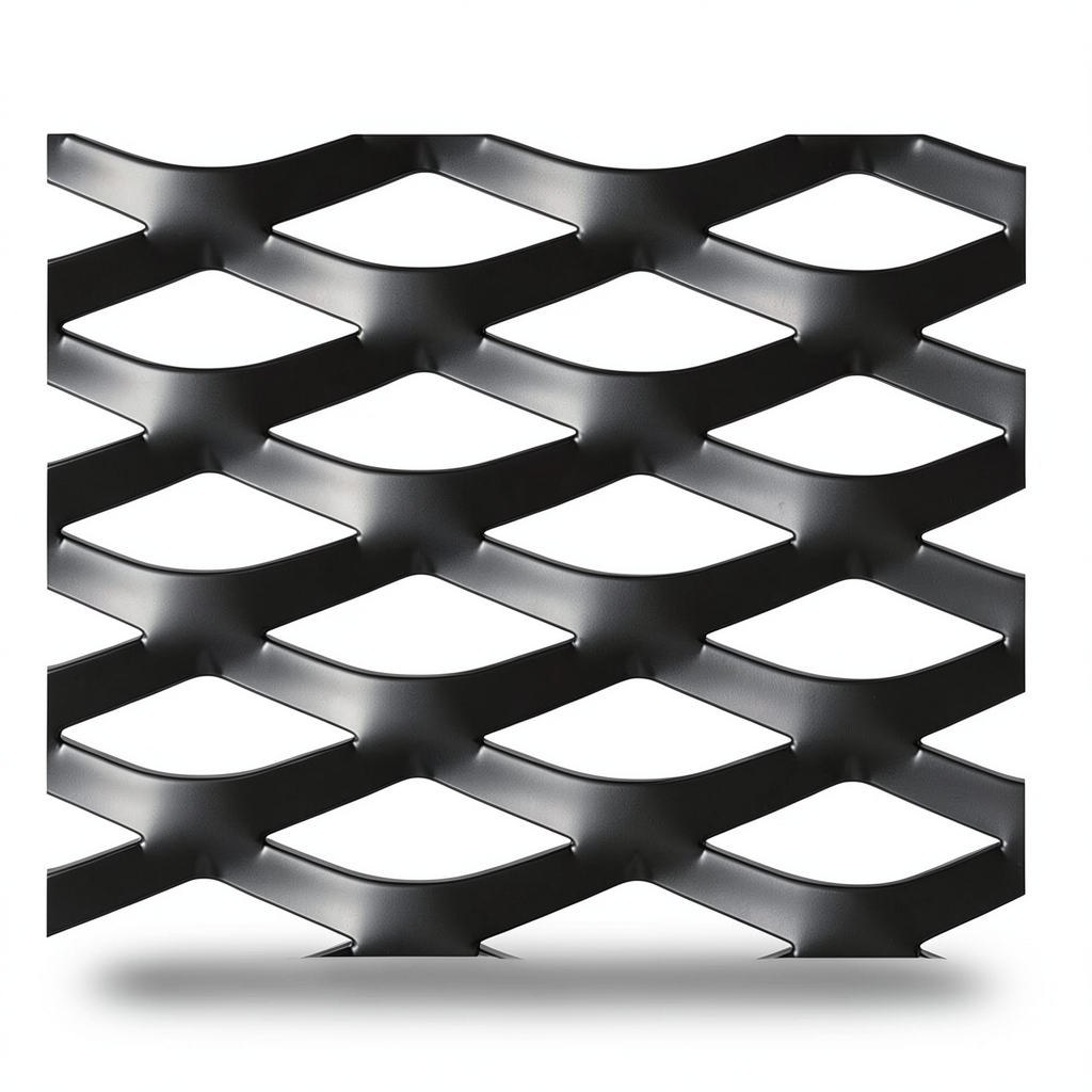 Hot Rolled Black Steel Expanded Metal Mesh Thickness 1.4 mm Width 1.22 m Length 5 m