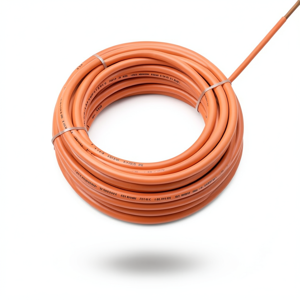 Single Core Solid Copper Cable PVC 70 ºC Insulation 2.5 mm² 450/750 Volt 300 Feet Orange | Al Fanar