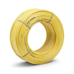 سلك نحاس مصمت احادى النواة معزول PVC 70º الفنار 2.5 مم² 450/750 فولت 300 قدم اصفر | شركة الفنار