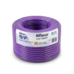 سلك نحاس مصمت احادى النواة معزول PVC 70º الفنار 6 مم² 450/750 فولت 300 قدم بنفسجي | شركة الفنار
