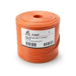 سلك نحاس مصمت احادى النواة معزول PVC 70º مقاس 2.5 مم² 450/750 فولت 300 قدم برتقالي | شركة الفنار