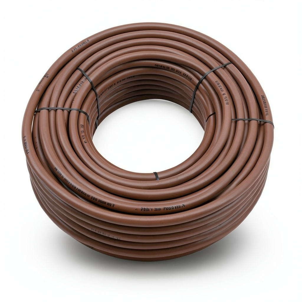 سلك نحاس مصمت احادى النواة معزول PVC 70º شركة الفنار مقاس 2.5 مم² 450/750 فولت 300 قدم بني | شركة الفنار