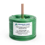 لفة سلك كهرباء مفرد 3/0 AWG نحاس مجدول 1000 فولت عازل PVC +105°C أخضر طول 500 قدم | شركة كابلات الشرقية للصناعة