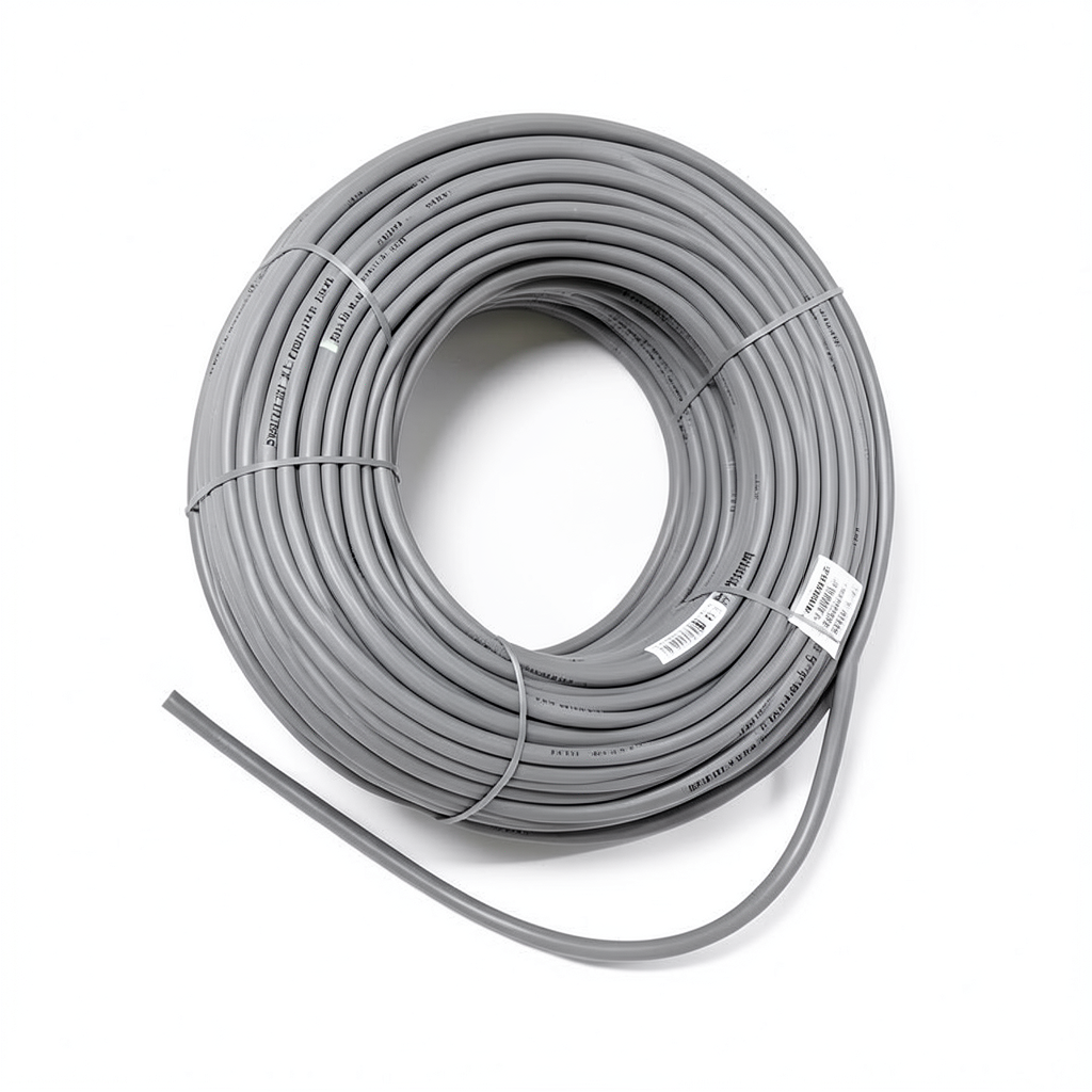 Single Core Solid Copper Cable PVC 70 ºC 4 mm² 450/750 Volt 300 Feet Gray | Al Fanar