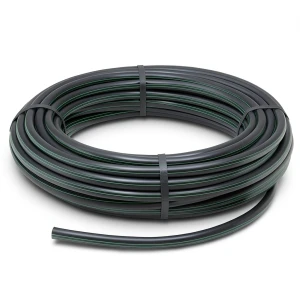 لفة أنابيب HDPE ضغط 10 بار PE 100 مقاس 90 مم سمك 5.4 مم لون أسود