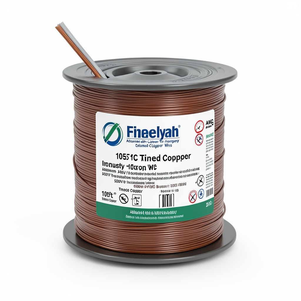 2 AWG 1C Stranded Tinned Copper Wire, 1000V PVC Insulation +105°C Brown, 500ft | Asharqiyah Cables Company for Industry
