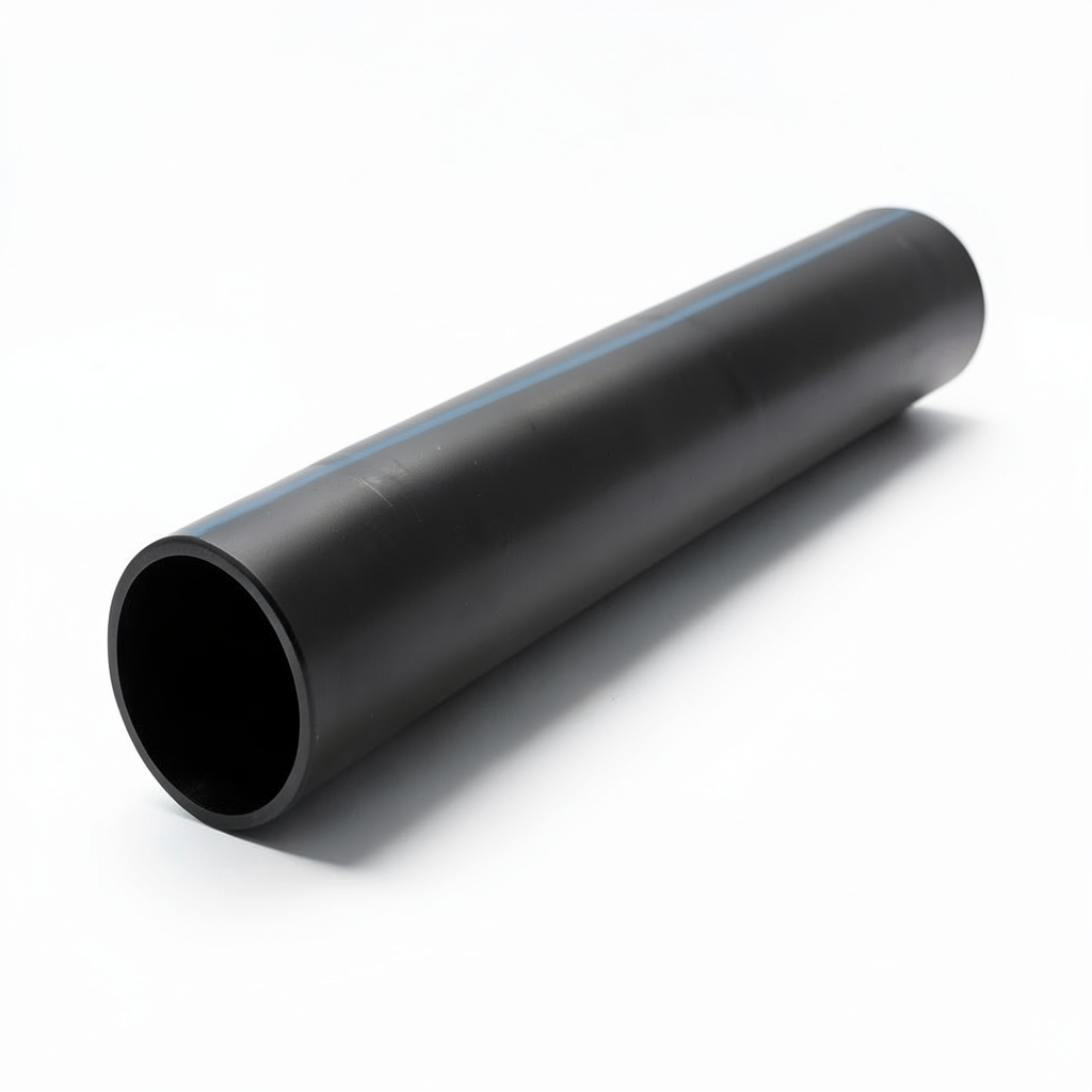 انابيب HDPE ضغط 12.5 بار PE 100 مقاس 225 مم سماكة 16.6 مم لون اسود | شركة المنار