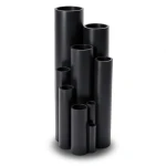 انابيب بلاستيك HDPE ضغط 12.5 بار PE 100 قطر خارجي 355 مم سمك 26.1 مم لون اسود