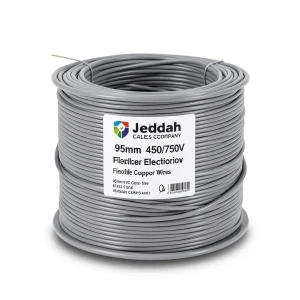 Flexible Copper Electric Wire 95mm 450/750V Gray | Jeddah Cables Company