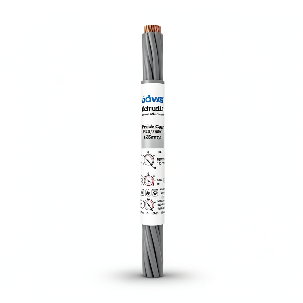 Flexible Copper Electrical Wire 185mm2, 450/750V, Gray | Jeddah Cables Company