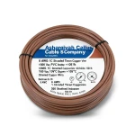 سلك مفرد نحاس مجدول 8 AWG مطلي قصدير 1000 فولت عزل PVC +105°C بني طول 500 قدم | شركة كابلات الشرقية للصناعة