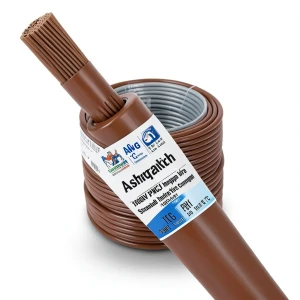 سلك مفرد نحاس مجدول 6 AWG مطلي قصدير 1000 فولت عزل PVC +105°C بني طول 500 قدم | شركة كابلات الشرقية للصناعة
