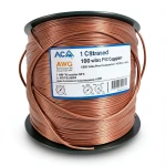 سلك نحاس مجدول مفرد 1 AWG 1000 فولت عزل PVC +105°C بني طول 500 قدم | شركة كابلات الشرقية للصناعة