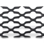Hot Rolled Expanded Metal Mesh Mozakhraf Shape Wire Diameter 1.5 mm Width 2.44 M Length 7 M