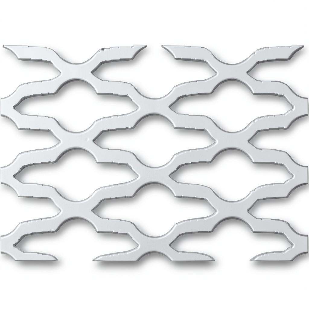 Hot Rolled Expanded Metal Sheet Flattened, Mozakhraf Shape, Thickness 1.5 mm, Width 1.22 M, Length 6 M
