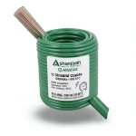 لفة سلك كهرباء مفرد 1/0 AWG نحاس مجدول 1000 فولت، عازل PVC +105°C أخضر، طول 500 قدم | شركة كابلات الشرقية للصناعة