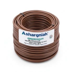 سلك نحاس مجدول مفرد 1 AWG 1000 فولت عزل PVC +105°C بني طول 500 قدم | شركة كابلات الشرقية للصناعة