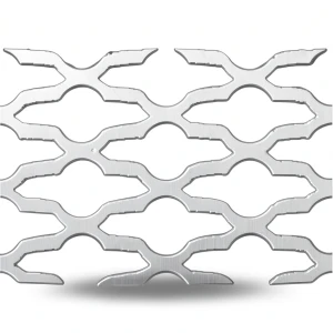 Hot Rolled Expanded Metal Mesh Mozakhraf Shape Wire Diameter 1.7 mm Size 2.44×7 m