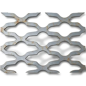 Hot Rolled Expanded Mesh Mozakhraf Shape Wire Diameter 1.7 mm Width 1.22 M Length 3 M