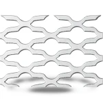 سلك شبك معدني (بقلاوة) حديد مدرفل على الساخن سمك 1.7 مم، عرض 1.22 متر، طول 4 متر، تصميم مزخرف