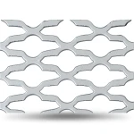 Hot Rolled Expanded Metal Sheet Flattened, Mozakhraf Shape, Thickness 1.7 mm, Width 1.22 M, Length 6 M