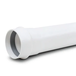 UPVC Plastic Pipe PN 6 Bar Class 3, OD 450 mm, Thickness 13.2 mm, White