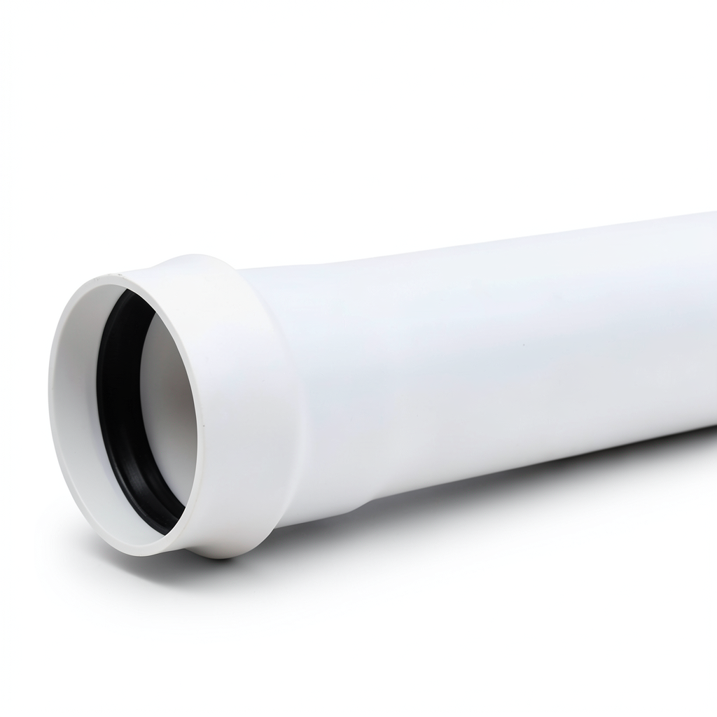 UPVC Plastic Pipe PN 10 Bar Class 4, Size 75 mm, Thickness 3.6 mm, White