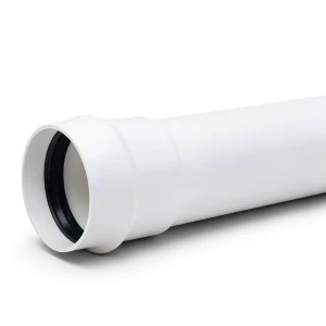 White UPVC Plastic Pipe 125 mm Size, 6 mm Thickness, PN 10 Bar Class 4