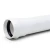 White UPVC Plastic Pipe 125 mm Size, 6 mm Thickness, PN 10 Bar Class 4 - Image 1