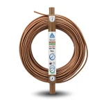 سلك كهرباء نحاس شعر مرن CU/PVC مقاس 4mm2، 450/750 فولت، بني | شركة كابلات جدة