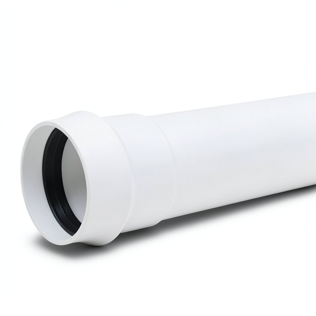 UPVC Plastic Pipe Class 2 PN 4 Bar, 400 mm OD, 7.9 mm Thickness, White
