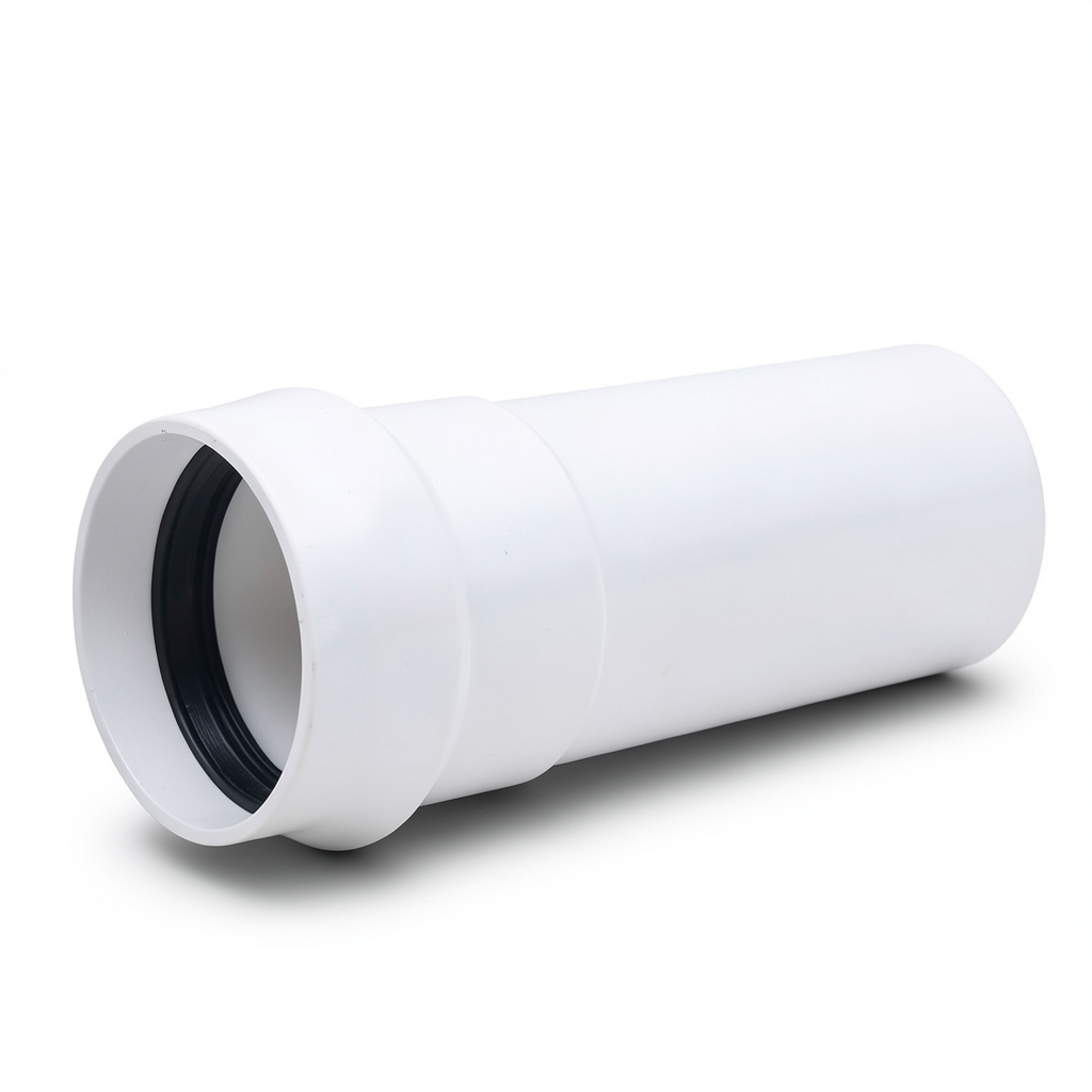 UPVC Plastic Pipe Class 2 PN 4 Bar, 630 mm OD, 12.4 mm Thickness, White Color