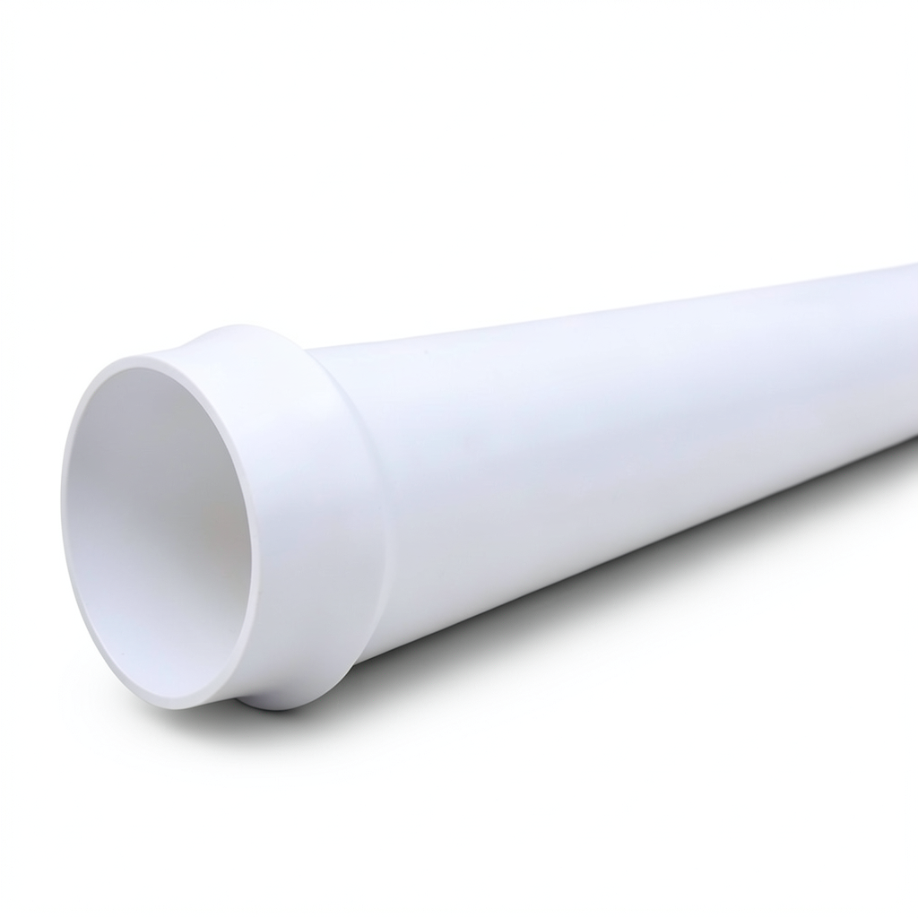 أنابيب UPVC كلاس 2 ضغط 4 بار، قطر خارجي 710 مم، سماكة 14 مم، أبيض