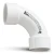 UPVC Elbow Long Radius 90° Outside Diameter 40 mm White Color | SAPPCO - Image 1