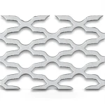 Hot Rolled Expanded Mesh Mozakhraf Shape Wire Diameter 1.7 mm Width 1.22 M Length 3 M