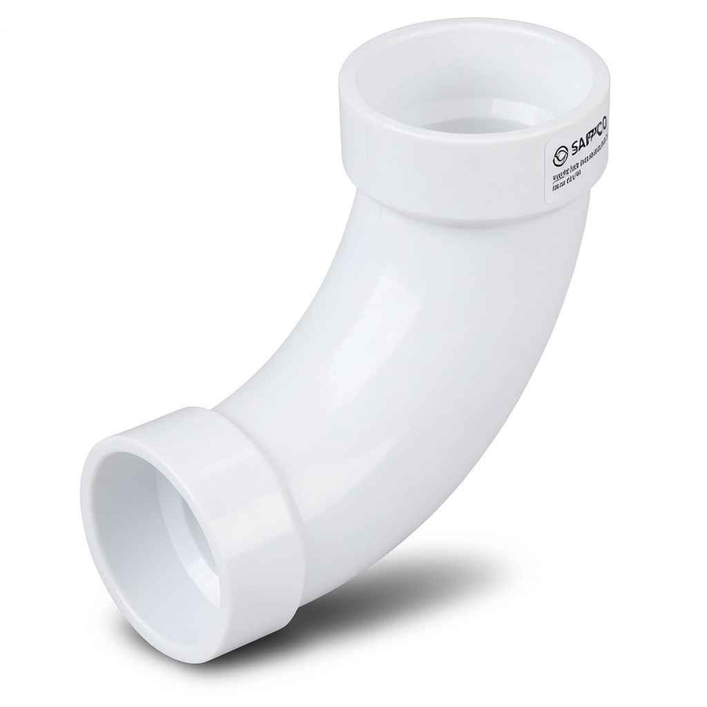 UPVC Elbow Long Radius 45° Outside Diameter 16 mm White Color | SAPPCO
