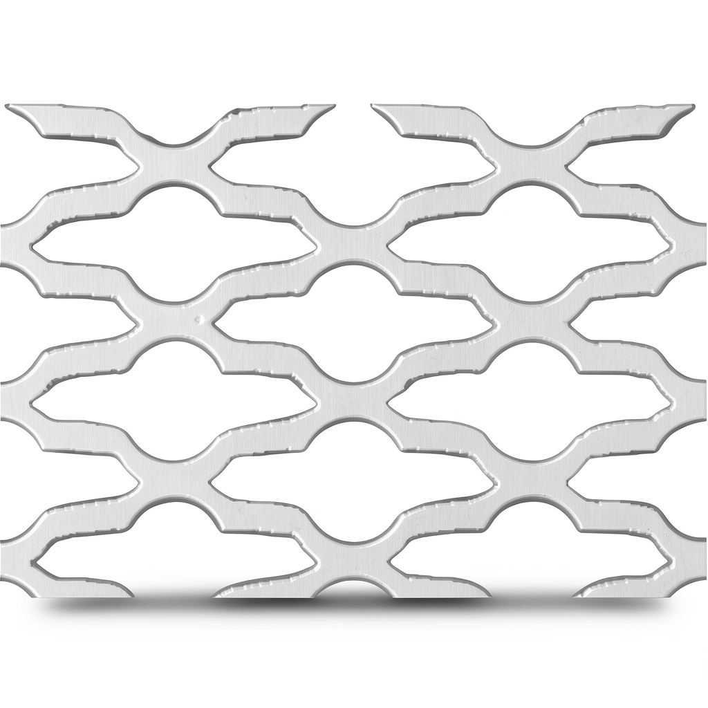 Hot Rolled Expanded Metal Mozakhraf Design Thickness 1.7 mm Size 2.44×1 m
