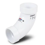 UPVC Elbow Long Radius 45° Outside Diameter 25 mm White Color | SAPPCO
