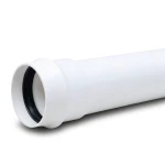 White UPVC Plastic Pipe PN 10 Bar Class 4, Size 110 mm, Thickness 5.3 mm
