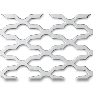 سلك شبك معدني (بقلاوة) حديد مدرفل على الساخن سمك 1.7 مم، عرض 1.22 متر، طول 4 متر، تصميم مزخرف