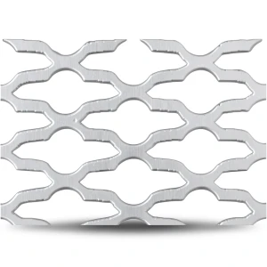 Hot Rolled Expanded Metal Sheet Flattened, Mozakhraf Shape, Thickness 1.7 mm, Width 1.22 M, Length 6 M