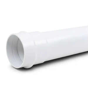 مواسير بلاستيك UPVC ضغط 6 بار كلاس 3، مقاس 280 مم، سمك 8.2 مم، أبيض